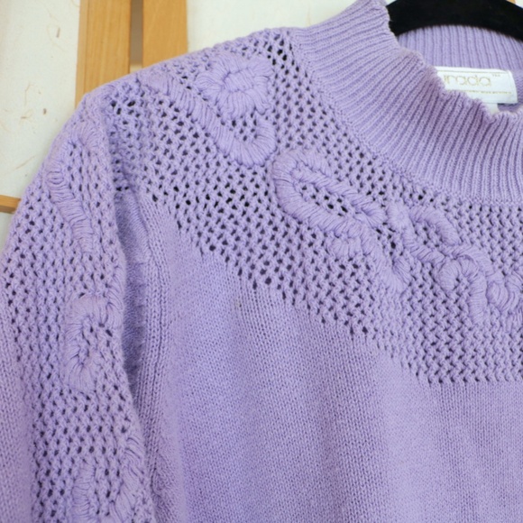 VTG Pastel Grannycore Sweater - Picture 7 of 14